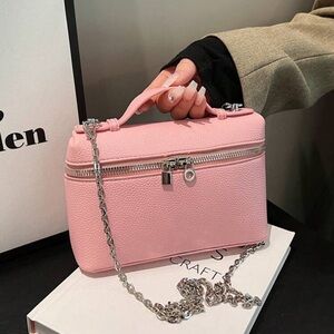 Cute pink bag looks like loro Piana bag